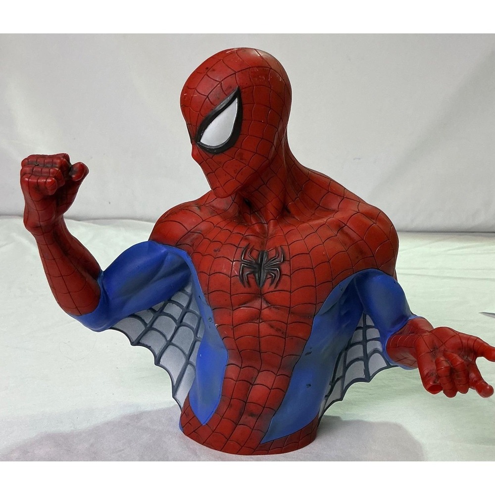 Marvel Spider-Man Bust Coin Bank Monogram 2006 Collectible Piggy Bank